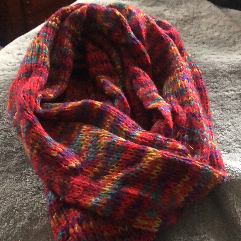 Colorful Knit infinity Scarf